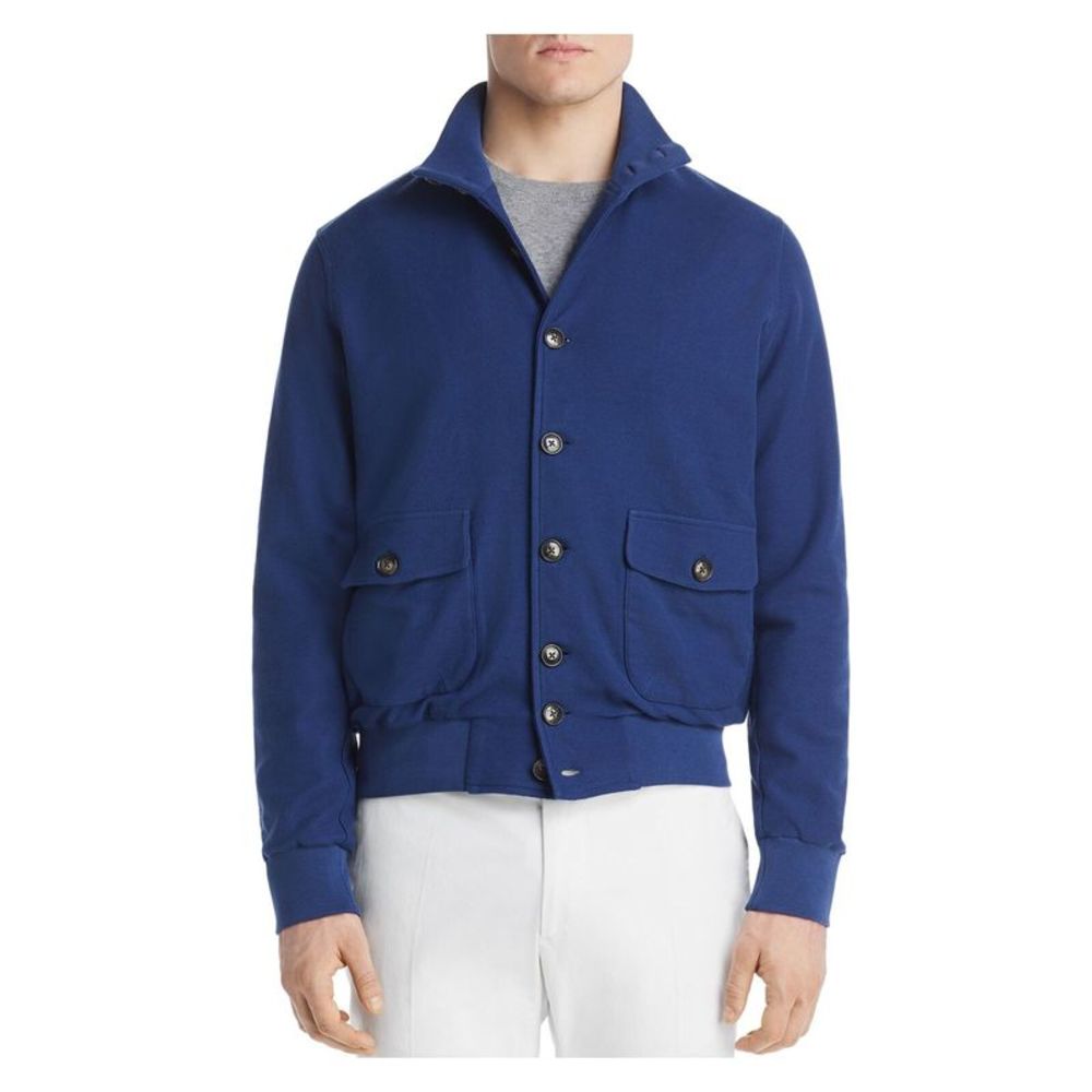 DYLAN GRAY Mens Blue Button Down Cotton Jacket XL